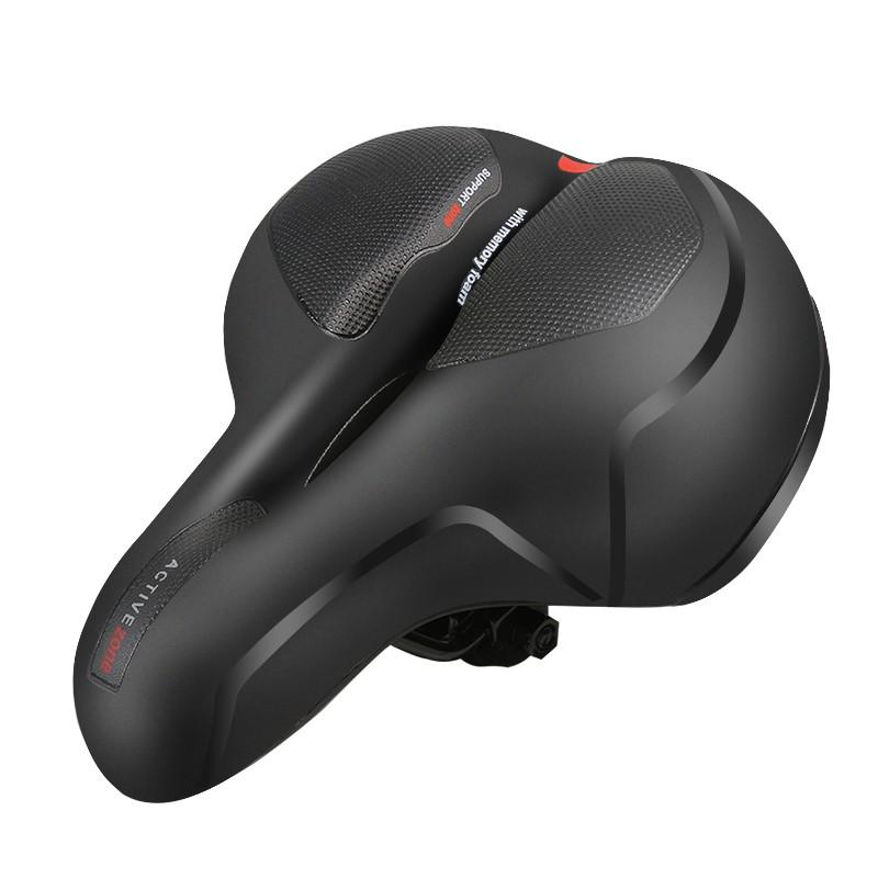 Super Soft Comfortable Bike Saddle with Seatpost & Bag
