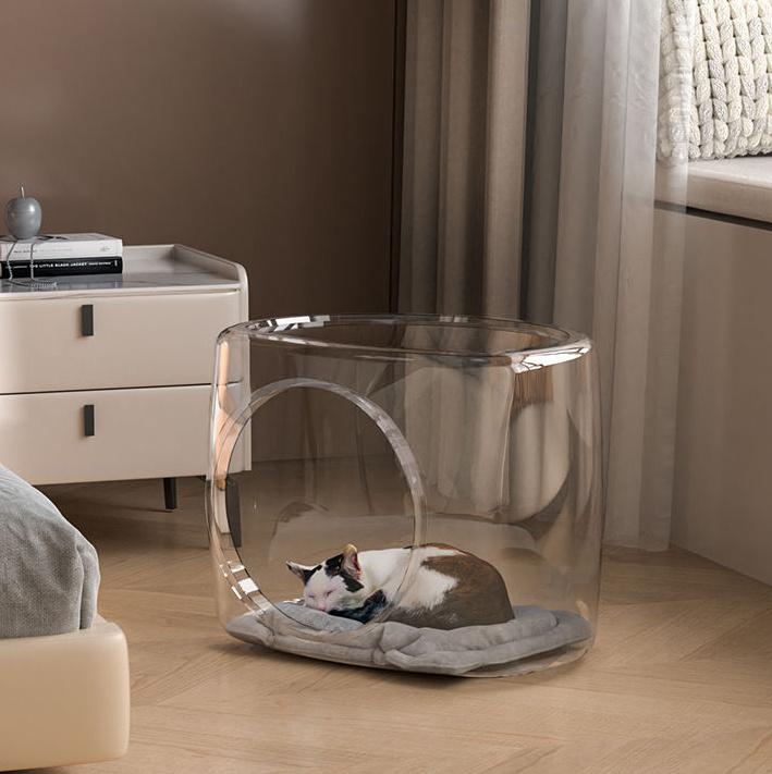Space Cabin Cat Nest Four Seasons Universal Transparent Spherical Cat House Internet Celebrity Villa Cat House Cat Bed Pet Nest