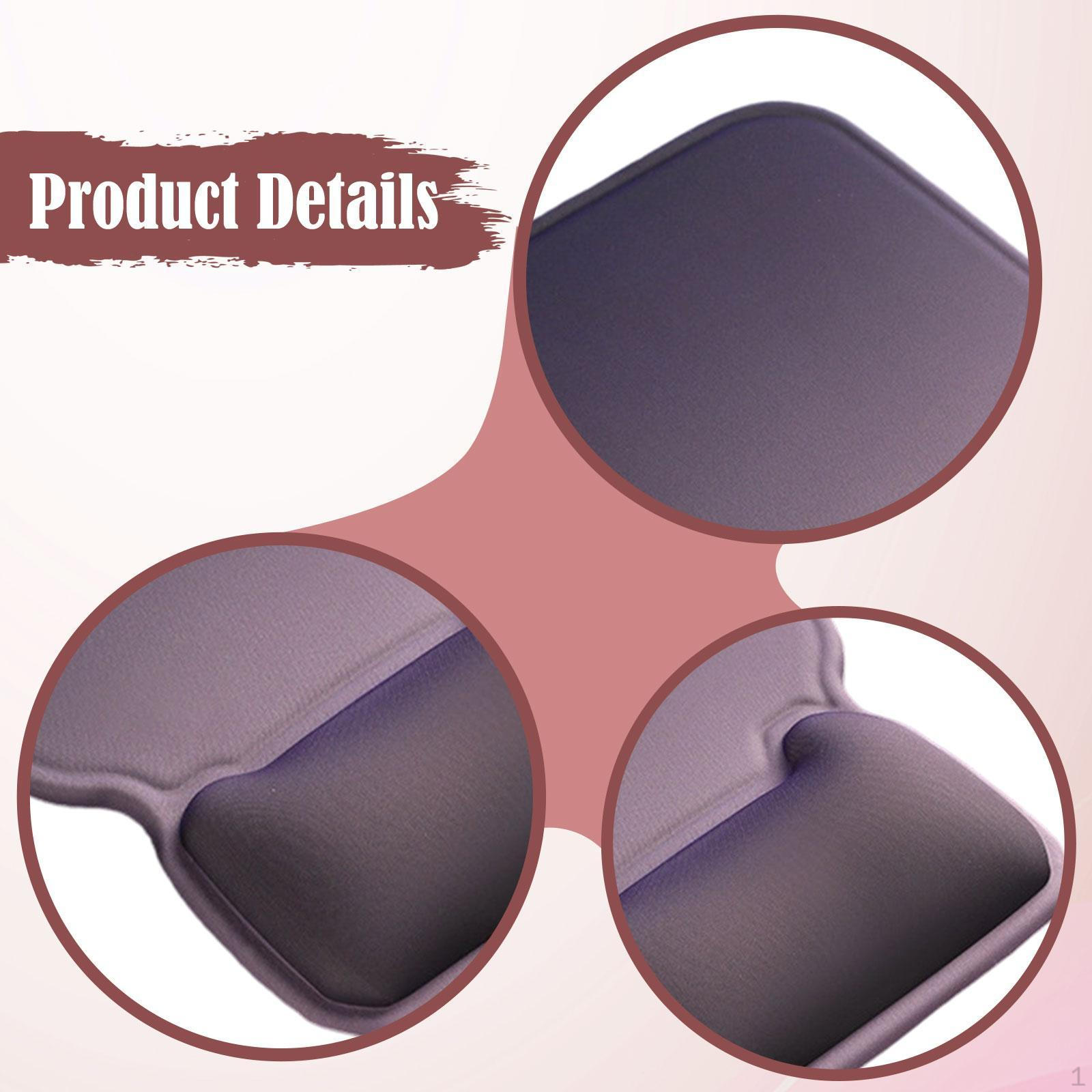 

Ergonomic Mice Pad Mousepad Comfortable Non Slip PU Base Desk Accessories Mat with Wrist Rest for фіолетовий