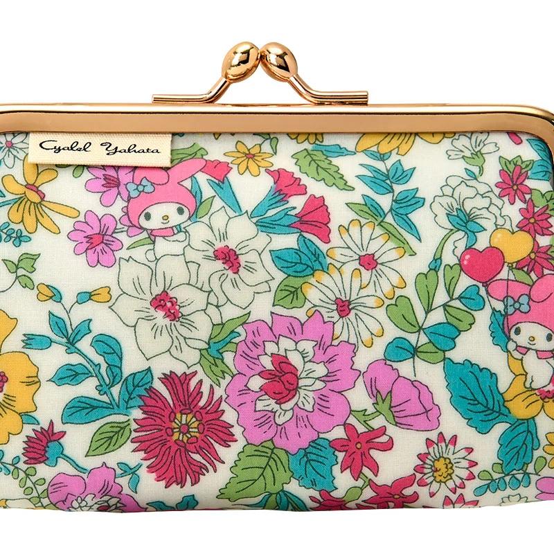 Sanrio My Melody Liberty Fabrics Mini Clasp Pouch Pink (Flower) NEW