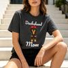 Dachshund Mom Tee Unisex Red Bow Dog Mom Casual Short Sleeve Shirt for Pet Lover Daily Wear100 Cotton Y2k Top Harajuku