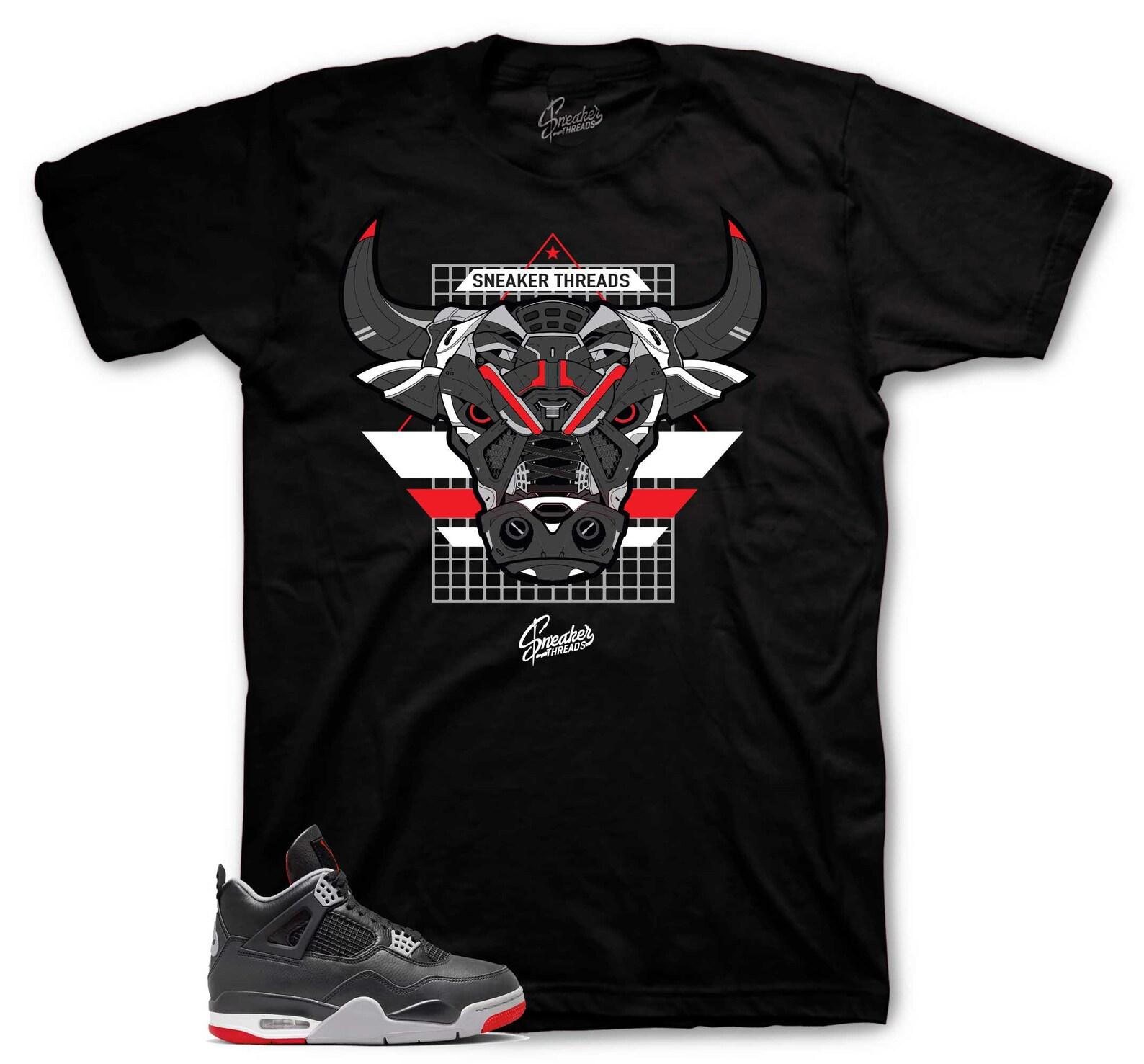 Sneaker Tees To Match Retro 4 Bred - War Bully Shirt S