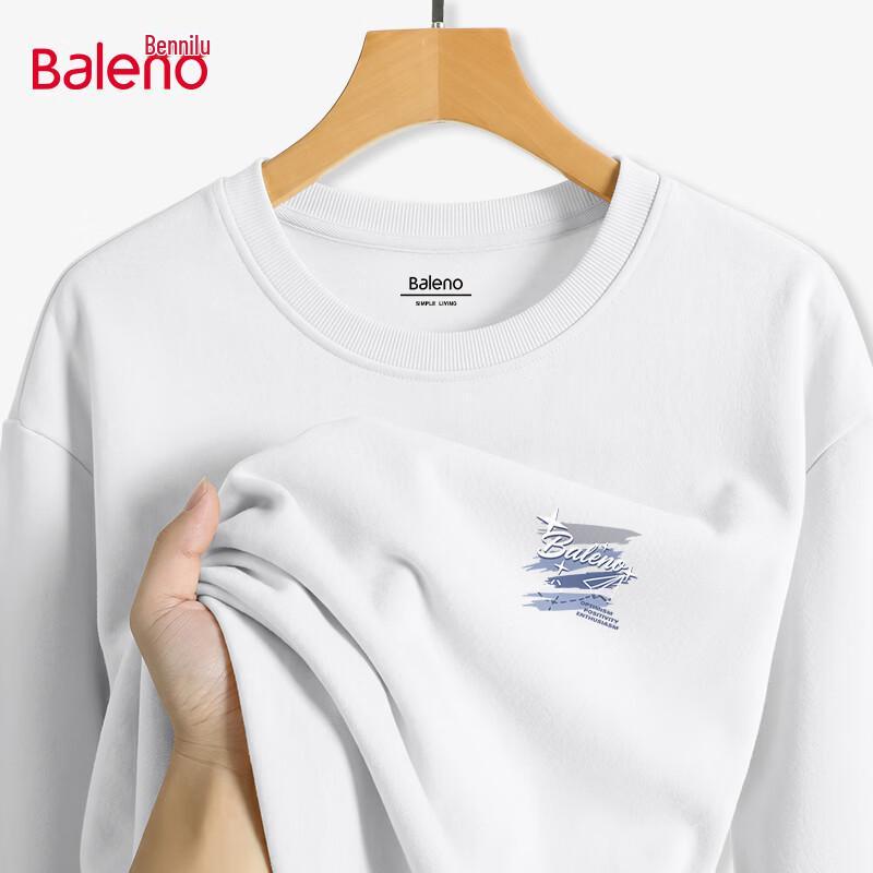 Baleno Men s Loose-fit Round Neck Heavyweight Sweatshirt M