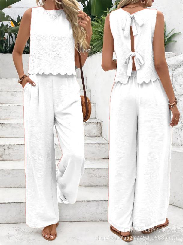 Women's Sleeveless Vest and Long Pants Set - 2026 Summer Fashion Arrival