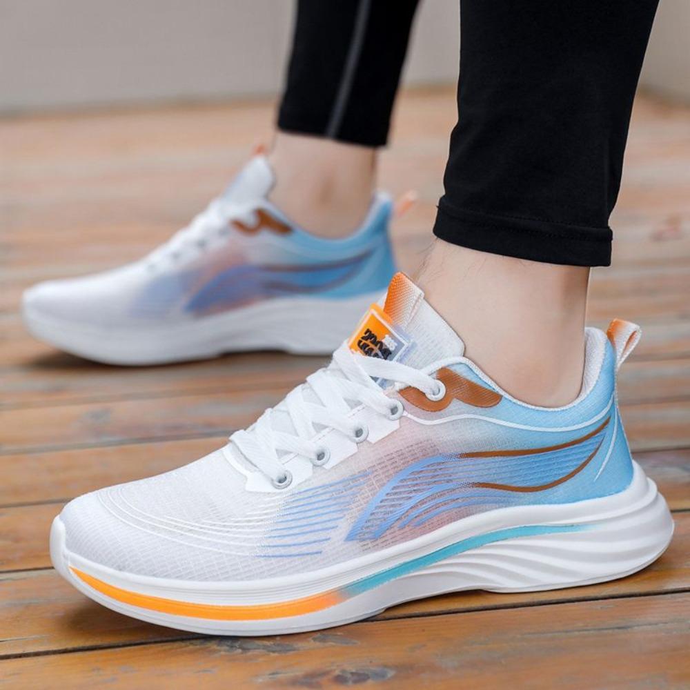 Sommer Neue Herrenschuhe Eis Seide Atmungsaktiv Weicher Boden Leichte Sport- und Freizeitschuhe Modisch und Vielseitig Laufschuhe