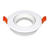 MR16 GU10 Base Socket Fixture Replaceable Light Source Square Round Recessed Ceiling Lighting Downlight Spotlight Mounting Frame