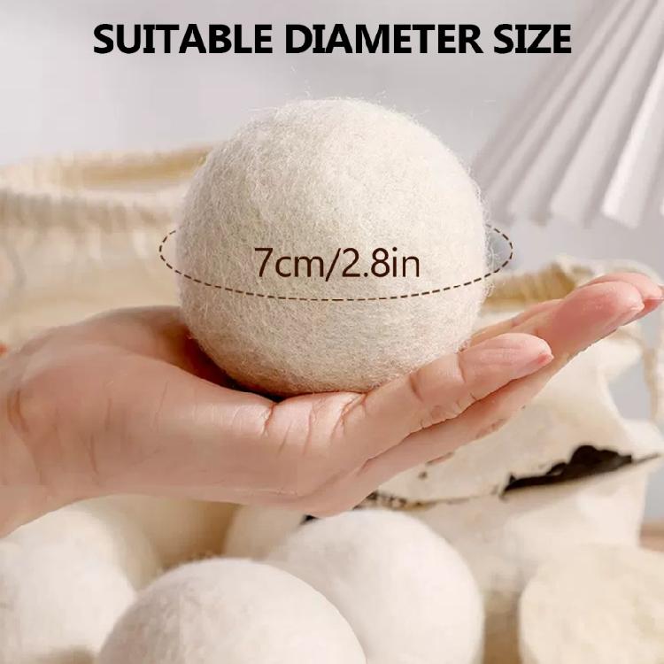 Laundry Wool Dryer Ball Essential Reduce Drying Time Pack of 6