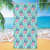 1pc Tropical Plant Flower Beach Towel, Quick Drying Absorbent Swimming Towel, Suitable for Sports, Camping, Yoga, Swimming