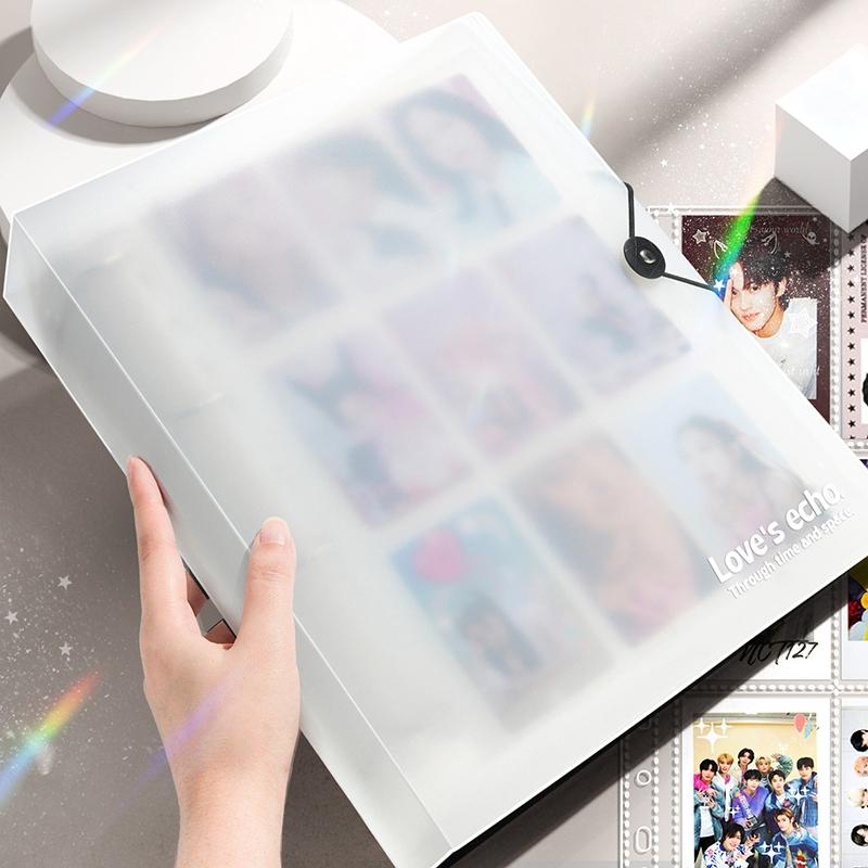 9 Spaces Binder Photocards Large Photo Albums for Cards 9 Grids Kpop Cards Packaging Supplies Idol Cards Albums