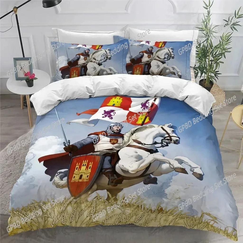 Comforter 3D Print Holy Knights Bedding Set For Bedroom Soft Modern S Comefortable Kids And