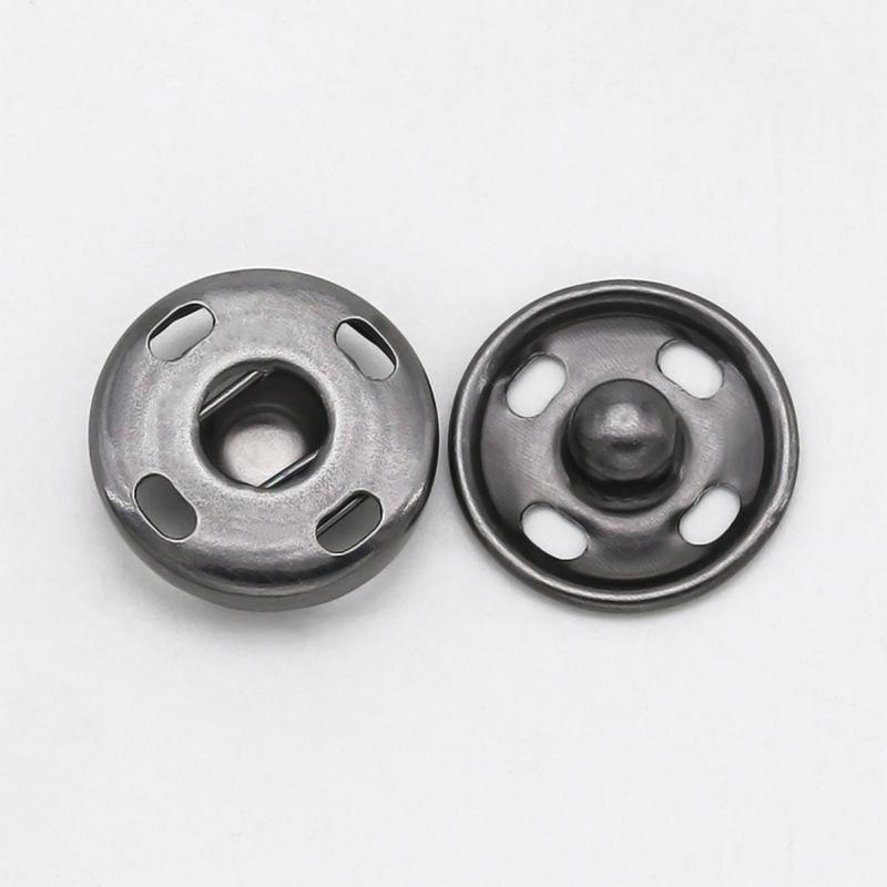 Round Children'S Underwear Hidden Button Invisible Hand Sewn Metal Button Clothes Child And Mother Button Flip Button