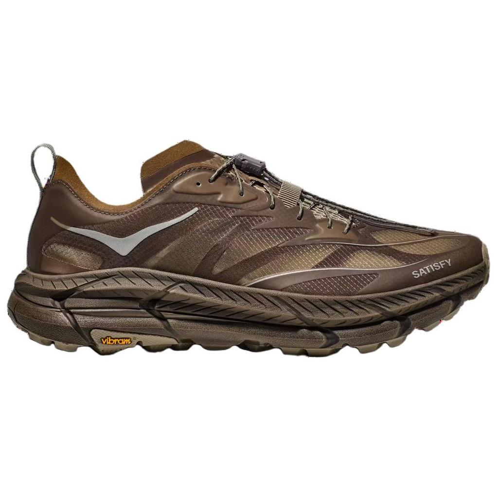 Satisfy X HOKA Mafate Speed 4 Lite Rubber Unisex Sneakers Brown 1157050-RBBR