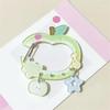 Cute Apple-Shaped Star Cloud Pendant Carabiner Mountaineering Buckle Acrylic Keychain Multipurpose Keyring Hook Bag Hanging Gift