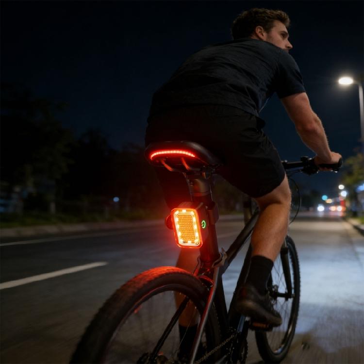 Road Bikes Security Light Rechargeable Bicycles Light Night Cycling Tail Lamp for Mountain Bikes & Commuters