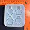 Resin Shaker Mold Quicksand Resin Casting Epoxy Silicone Mold for DIY Keychain