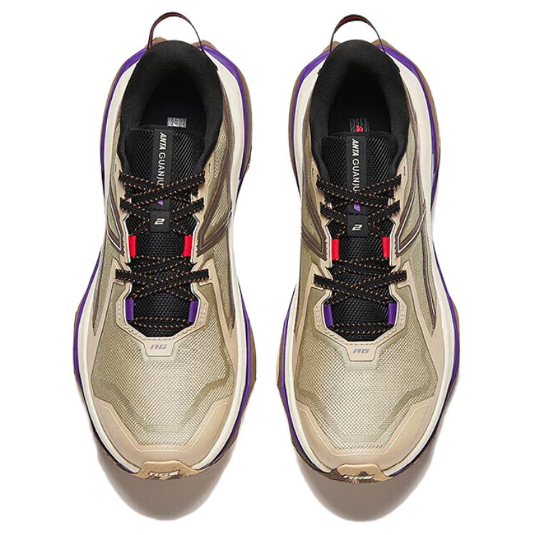 Anta Falcon 2 Comfortable Versatile Non-Slip Shock Absorbing Durable Low-Top Trail Running Shoes Men sneaker Brown 112515502A-2