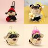 Keychain Puppy Bee Cute Cartoon Girl Decorative Backpack Hanging Plush Gift Doll