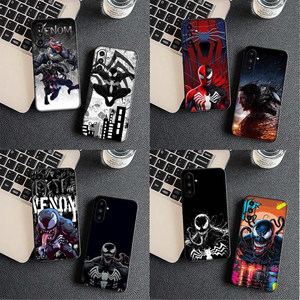 For Motorola Moto G86 G57 G67 G24 G15 G54 Power G13 G14 G34 G35 G45 G60 G53 G55 G64 G75 G72 Phone Case Venom Marvel Spider Man