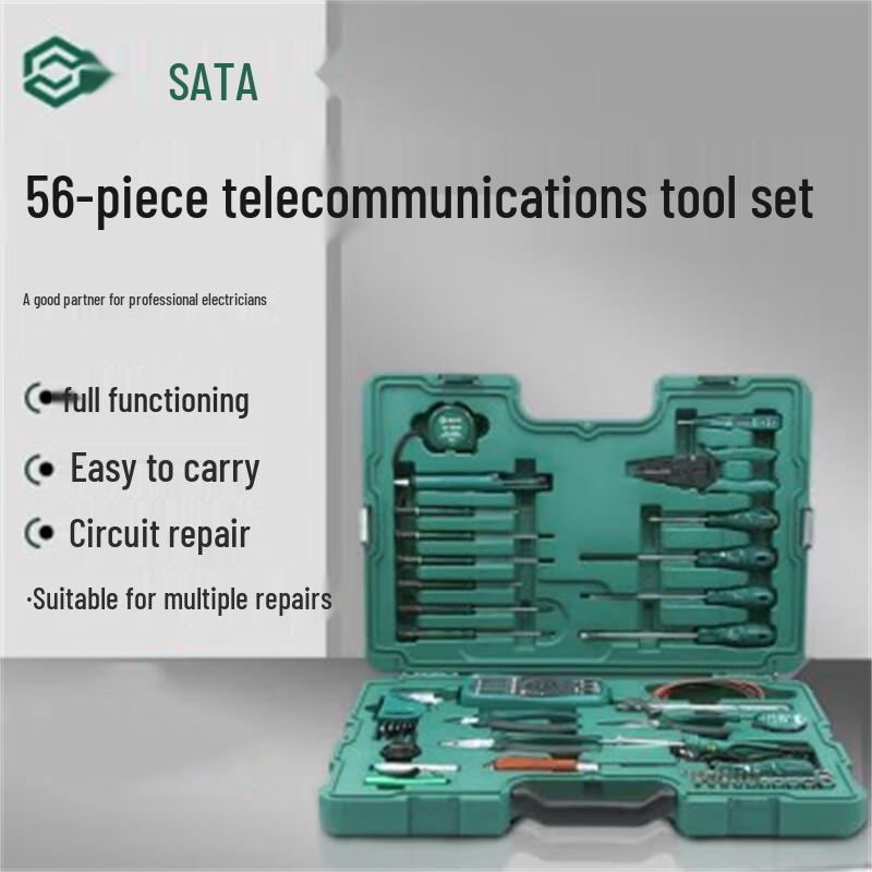 SATA 56-Piece Telecommunication & Electrician Tool Set