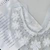 Mesh Heavy Industry Embroidery Bead Sequins Flower Lace Front Piece Collar Flower Diy Handmade Accessories Decorative Cloth Stickers Accessories