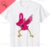 Dabbing Pink Flamingo Tropical Animal Lover Unisex Unisex Kids Tshirt Harajuku Unisexs Clothing Graphic T Shirts Camiseta