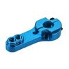 Uxcell 25T Aluminum Servo Horn with M3 Thread, Metal Steering Arm for Futaba Sabox Xcore RC Car Truck Buggy Airplane, Blue, Pack of 5