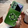 Silver circle apple icon For Samsung M02 12 Note 8 9 10 20 A 01 A02 A03 Core 04 05 06 10 12 13 14 15 A16 glass Ultra phone case