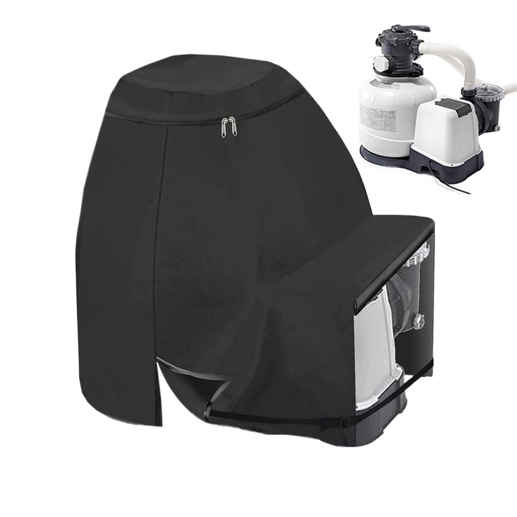 1pcs black Hot Tub Spa Water Heater Pump Cover Waterproof Hot Tub Pump Cover Outdoor Pool Parts Water Heater Pump Cover
