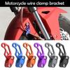 Motorcycle Brake Hose Clip Modified Oil Hose Brake Line Clamp Protector Universal Aluminum Alloy Clip For Honda Yamaha Suzuki