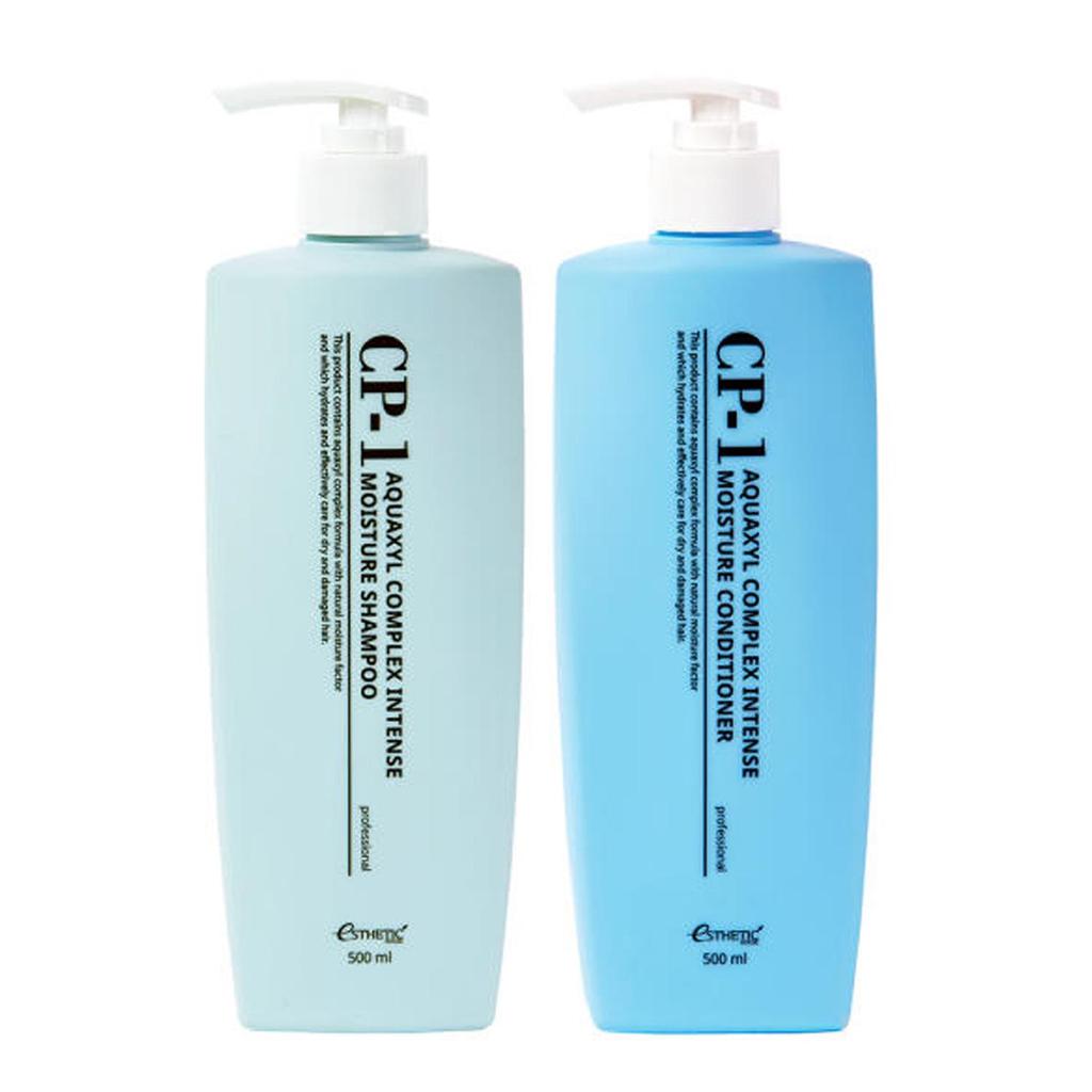 CP-1 Aquaxyl Complex Intense Moisture Shampoo & Conditioner Set (500ml+500ml  Total 33.8 Oz)