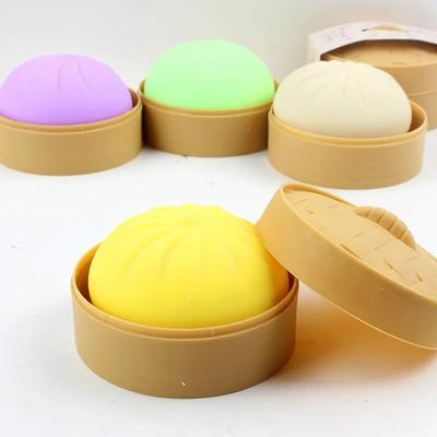 Giant Squishy Dumplings Stress Relief Fidget Toy Colorful Simulation Food Steamed Stuffed Bun Dough Toys Slow-Rise Squeeze Toy