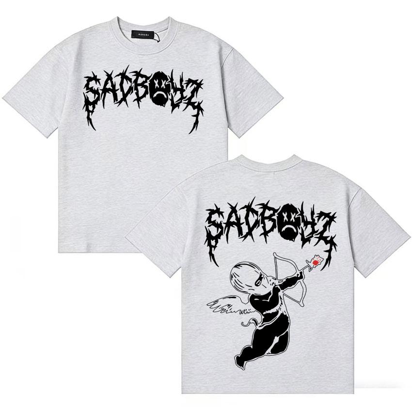 Rapper Junior H Sad Boyz Ya No Quiero Nada T Shirt Unisex Women Fashion Short Sleeve Double Sided Print Pop Oversized Tee Teenagers