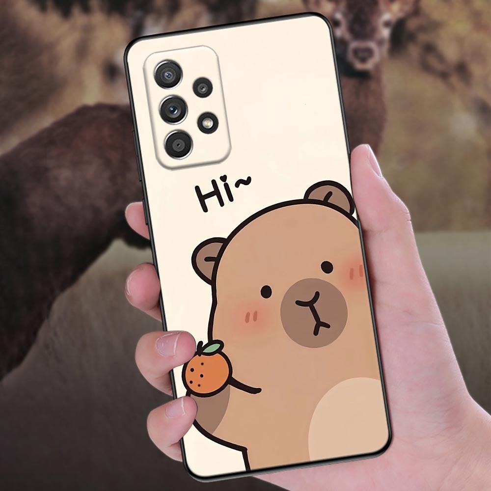 Capybara Niedliche Handyhülle Für Samsung Galaxy A57 A56 A37 A55 A36 A26 A54 A52 A35 A34 A25 A17 A16 A15 A07 A06 Weiche Silikonhülle