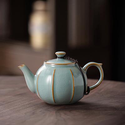 High Quality Chinese Style Tianqing Ru Kiln Teapot Ceramics Kung Fu Tea Tool