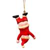 Christmas Resin Funny Pendant Hanging Gift  Holiday Party Front Door