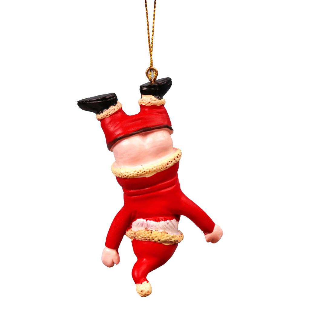 Christmas Resin Funny Pendant Hanging Gift Holiday Party Front Door