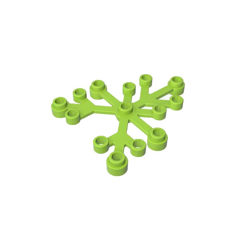 

55pcs MOC compatible 2417 building block parts, basic bricks 6x5, large plant leaves and branches, DIY children s toys, gifts 55pcs grass зелений колір