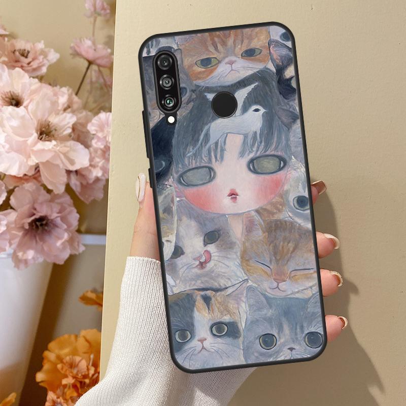 Aya takano For Huawei Nova 12i 8i 11i 12s 9 10 SE Y60 Y70 Y90 Y72 Y73 Y61 Y91 P60 Pro P30 P40 Lite Case