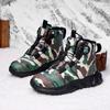 2025 Boys' Camouflage Cotton Winter Boots: Velvet-Lined, Waterproof, Anti-Slip, Warm Snow Shoes