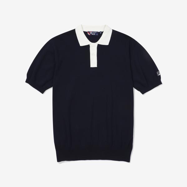 Fila Tennis Life KniT Polo T shirT navy/100