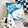 Game Slime Morimori Dragon Quest Pillow Case Fashion Square Pillowcase Bedroom Sofa Room Ins Decoration Leisure