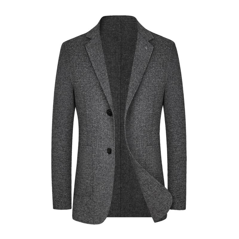 FIRS Men's Thickened Wool Blend Autumn/Winter Business Casual Coat
