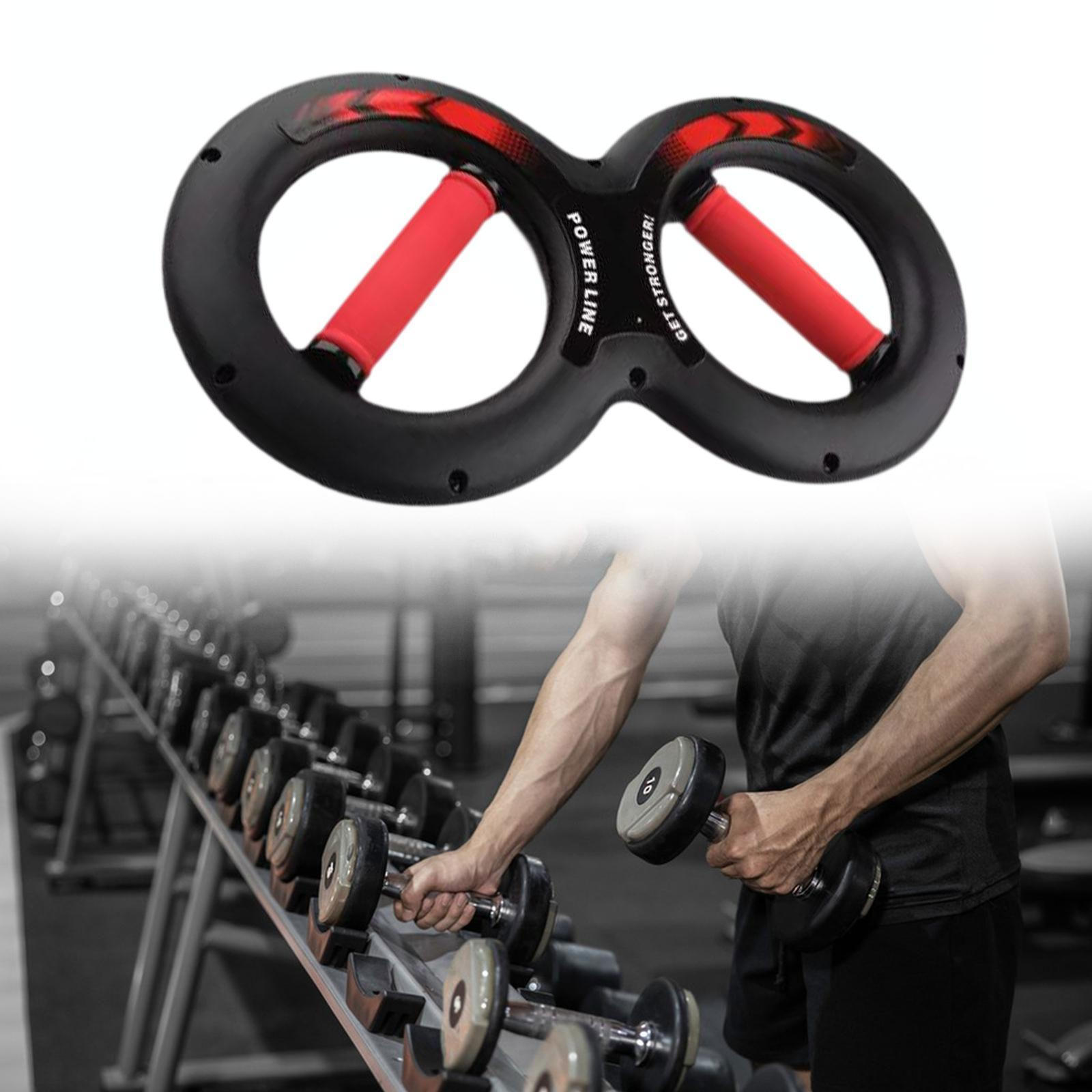 

8-образный тренажер для рук, усилитель хвата для тренировок в спортзале, дома, эспандер для груди, сила Red 15kg