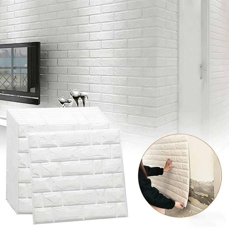 3D einfarbig 35x38,5cm Wohnzimmer Wanddekoration selbstklebender Wandaufkleber