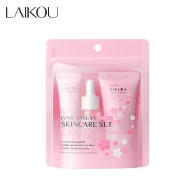 Sakura Hautpflegesets & Kits mit Reiniger, Serum, Augencreme, Essenzcreme Schönheitsprodukte für Frauen Geschenksets Routine Reiseset
