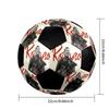 1 PZ Pallone da calcio Cristiano Ronaldo Flash taglia 5 Pallone da calcio indoor Praha Colorato Per tutte le età Cucito a macchina PVC Pronto per la competizione Resistente Alto rimbalzo