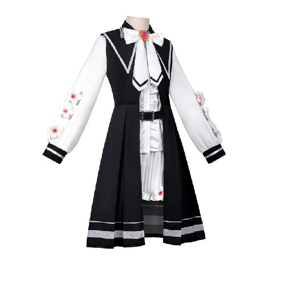 New Sakuraba Ema Cosplay Costume Wig Anime Magical Woma Witch Trial Ema School Uniform Lolita Dress Halloween Christmas Clothing