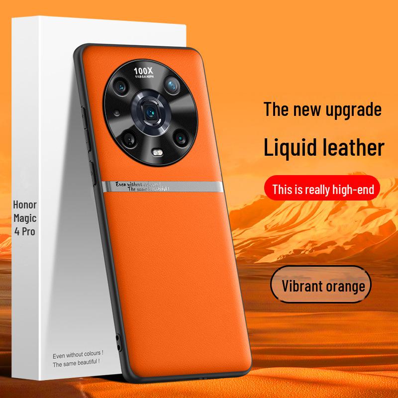 

Защитный чехол из жидкой кожи для Honor Magic 4 Pro, цельный, с защитой от падений Honor Magic 4 Pro