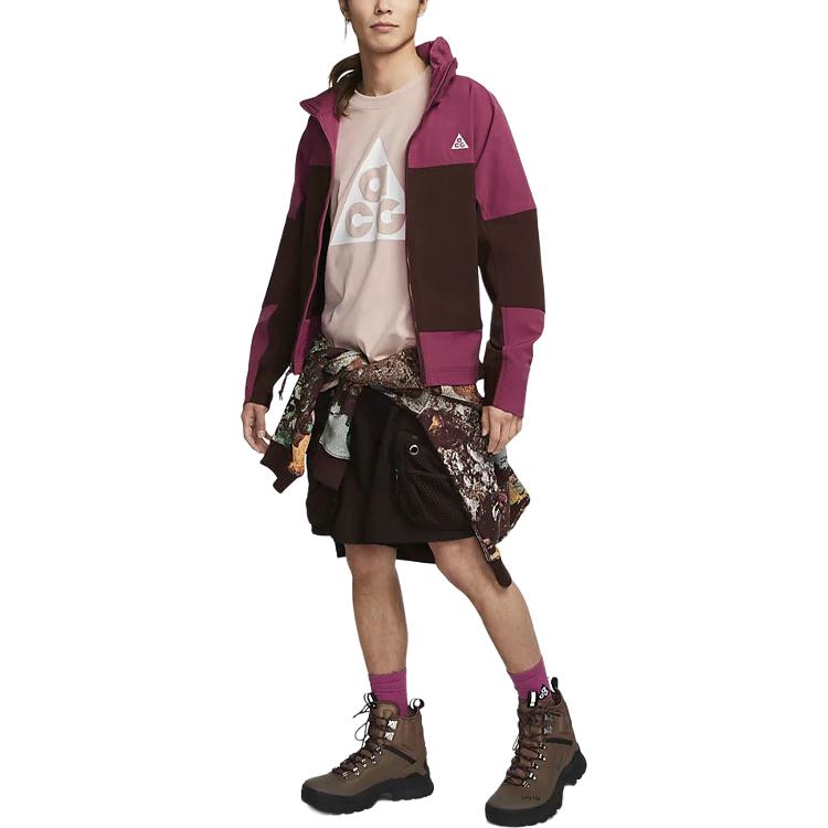 Nike ACG Logo Print Loose Round Neck Short Sleeve T-Shirt Men Tops Pink DJ3645-601