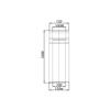 ADAM GAS Pipe for Shortening Fi 100/150 1m